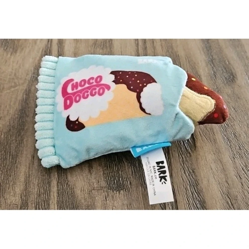 Bark Box Choco Doggo Dog Toy Taco with Wrapper XS/S Multi-part Squeaker Crinkle